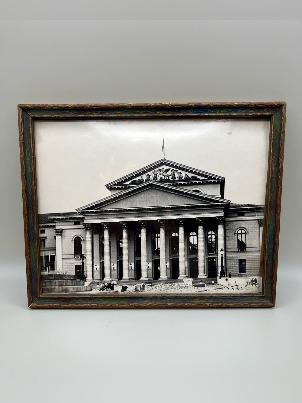 VTG 50s Framed Black & White Architectural Photograph Neoclassical Courthouse